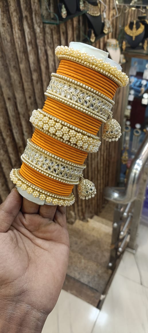 Metal Color Bridal Chuda Bangles 2 Wholesale Price In Surat
